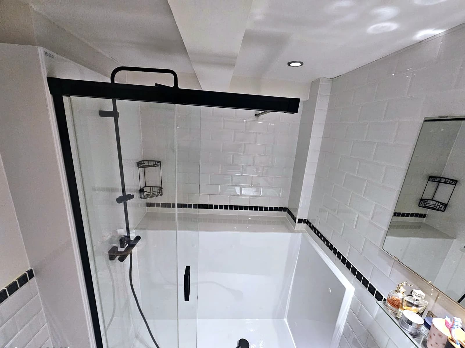 Bathroom entirely transformed by Aqua Douche